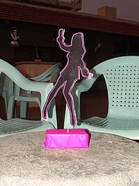 Pink girl centerpiece